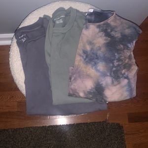 Lot of 3 short sleeve tshirts 2- American Eagle 1- Anistar